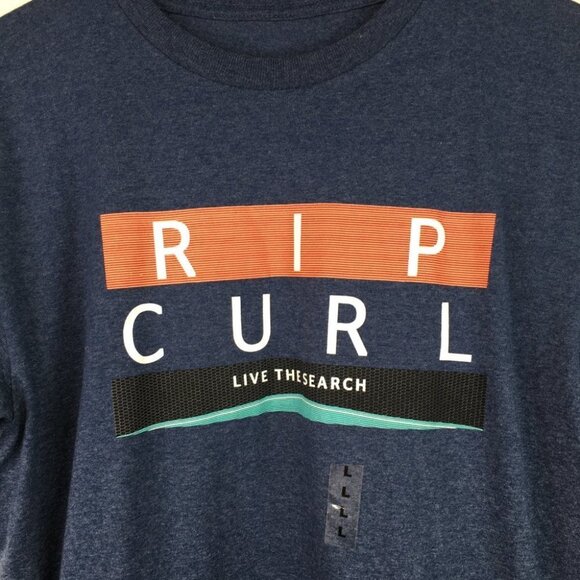 Rip Curl Live the Search Boys T-Shirt Size L. NWT - Picture 2 of 6